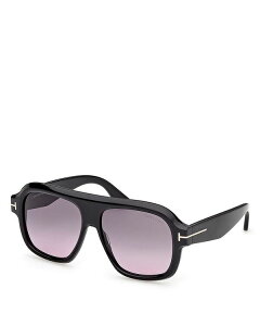 gEtH[h fB[X ANZT[ TOXEACEFA Tom Ford Rhonda Pilot Sunglasses, 56mm Black/Smoke ubN