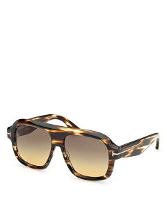 gEtH[h fB[X ANZT[ TOXEACEFA Tom Ford Rhonda Pilot Sunglasses, 56mm Havana/Smoke X[N