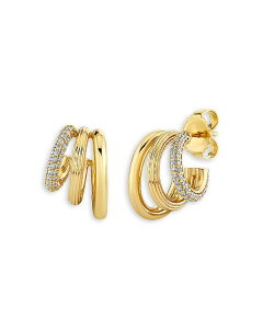 �V�h�j�[�G���@�� ���f�B�[�X �A�N�Z�T���[ �s�A�X�E�C�������O Sydney Evan 14K Yellow Goldiamond Graduated Triple Hoop Earrings Gold �S�[���h