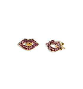 �V�h�j�[�G���@�� ���f�B�[�X �A�N�Z�T���[ �s�A�X�E�C�������O Sydney Evan 14K Yellow Gold Ruby Lipstud Earrings Gold �S�[���h