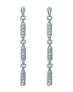�e�b�h�x�[�J�[ ���f�B�[�X �A�N�Z�T���[ �s�A�X�E�C�������O Ted Baker Corinne Cosmicrystal Silver Tone Drop Earrings, 1.9"L Silver Tone �V���o�[