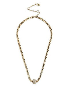 oEuo[ fB[X ANZT[ lbNXE`[J[Ey_ggbv [X BAUBLEBAR Pav Rondelle Jonie Necklace, 16-19" Gold S[h