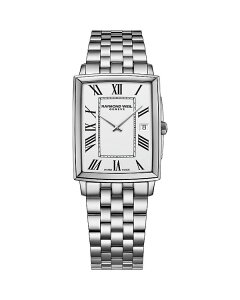 ���C�����h �E�B�� ���f�B�[�X �A�N�Z�T���[ �r���v Raymond Weil Toccata Watch, 37.25mm x 29.6mm White/Silver �z���C�g