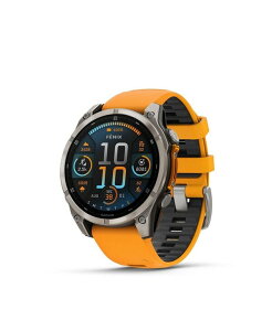 yz K[~ fB[X rv ANZT[ Fenix 8 47mm, AMOLED, Saphire, Bare Graphite Titanium, Spark Orange/Graphite Band Watch / Fitness Tracker Orange