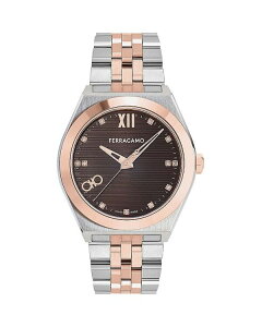 tFK fB[X ANZT[ rv FERRAGAMO Vega Newatch, 40mm Brown/Two Tone uE