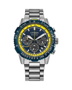 �V�`�Y�� ���f�B�[�X �A�N�Z�T���[ �r���v Citizen Eco-Drive Blue Angels Promaster Air Navihawk Chronograph, 40mmulti/Silver �V���o�[