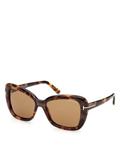 gEtH[h fB[X ANZT[ TOXEACEFA Tom Ford Butterfly Sunglasses, 55mm Brown uE