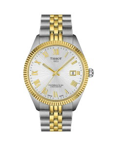�e�B�\�b�g ���f�B�[�X �A�N�Z�T���[ �r���v Tissot Ballade Powermatic 80 COSC Watch, 39mm White/Two Tone �z���C�g