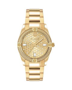 �t�B���b�v�v���C�� ���f�B�[�X �A�N�Z�T���[ �r���v PHILIPPLEIN Icon Chain Watch, 36mm Gold/Gold �S�[���h