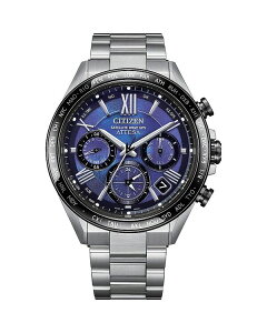 �V�`�Y�� ���f�B�[�X �A�N�Z�T���[ �r���v Citizen Premier Eco Attesa Special Edition Chronograph, 45mm Blue/Silver �u���[