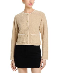 �t�����`�R�l�N�V���� ���f�B�[�X �A�E�^�[ �J�[�f�B�K�� �Z�[�^�[ �j�b�g FRENCH CONNECTION Effie Boucle Knit Cardigan Sweater Oatmeal Melange �I�[�g�~�[��