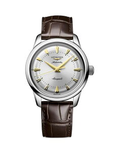 �����W�� ���f�B�[�X �A�N�Z�T���[ �r���v Longines Conquest Heritage Watch 38mm White/Brown �z���C�g