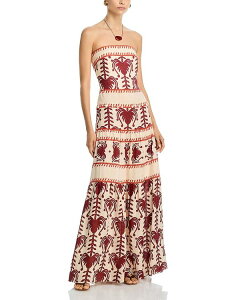 �W���A���i�I�b�e�B ���f�B�[�X �g�b�v�X �����s�[�X ���l�� �}�L�V Johanna Ortiz Another Chance Linen Maxi Dress Ecru/Marsala �G�N����