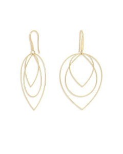 ���i ���f�B�[�X �A�N�Z�T���[ �s�A�X�E�C�������O LANA Jewelry 14K Yellow Gold Three Tier Multi Shape Drop Earrings Gold �S�[���h