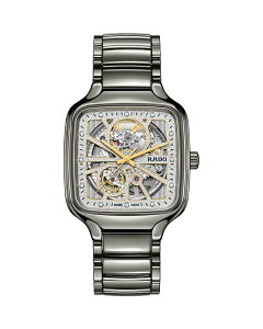 ���h ���f�B�[�X �A�N�Z�T���[ �r���v RADO True Square Open Heart Sparkling Watch 38mm x 38mm Silver/Silver �V���o�[