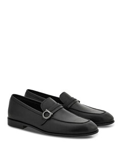 �t�F���K�� ���f�B�[�X �V���[�Y �X���b�|���E���[�t�@�[ ���U�[ FERRAGAMO Men's Terrence Leather Loafers Nero