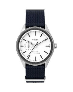 �^�C���b�N�X ���f�B�[�X �A�N�Z�T���[ �r���v Timex Marlin Jet Automatic Fabric Strap Watch 38mm White/Black �z���C�g
