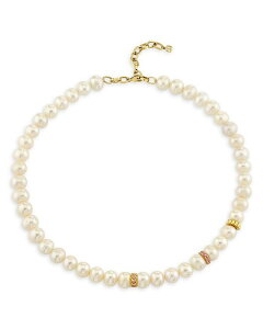 �V�h�j�[�G���@�� ���f�B�[�X �A�N�Z�T���[ �l�b�N���X�E�`���[�J�[�E�y���_���g�g�b�v ���[�X Sydney Evan 14K Yellow Gold Pink Sapphire Freshwater Pearl Beaded Necklace 15 White/Gold �z���C�g