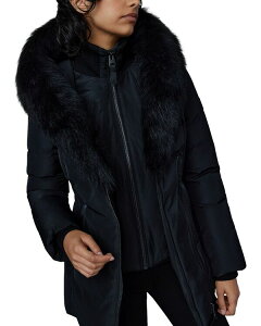 �}�b�J�[�W�� ���f�B�[�X �A�E�^�[ �W���P�b�g�E�u���]�� �_�E�� Mackage Adali Hooded Shearling Down Jacket Black/Black Shearling �u���b�N