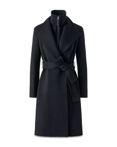 �}�b�J�[�W�� ���f�B�[�X �A�E�^�[ �R�[�g �E�[�� Mackage Norita Belted Wool Coat Navy �l�C�r�[