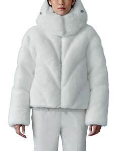 �}�b�J�[�W�� ���f�B�[�X �A�E�^�[ �W���P�b�g�E�u���]�� �_�E�� Mackage Anik Brushed Faux Fur Down Jacket Cream �N���[��