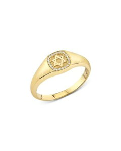 �V�h�j�[�G���@�� ���f�B�[�X �A�N�Z�T���[ �����O Sydney Evan 14K Yellow Goldiamond Star Of David Signet Ringold �S�[���h