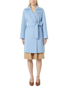 �}�b�N�X�}�[�� ���f�B�[�X �A�E�^�[ �R�[�g Max Mara Studio Belted Trench Coat Light Blue �u���[