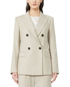 �}�b�N�X�}�[�� ���f�B�[�X �A�E�^�[ �W���P�b�g�E�u���]�� �E�[�� �u���U�[ Max Mara Studio Wool Blend Flannel Blazer Beige �x�[�W��