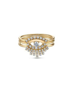 �V�h�j�[�G���@�� ���f�B�[�X �A�N�Z�T���[ �����O Sydney Evan 14K Yellow Goldiamond Pav Evil Eye Ring Set Gold �S�[���h
