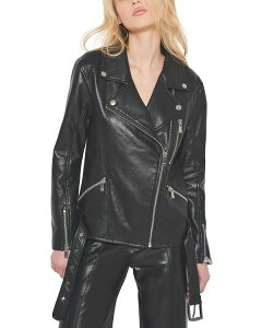 �G�[�G�X�o�C�f�B�[�G�t ���f�B�[�X �A�E�^�[ �W���P�b�g�E�u���]�� ���U�[ AS by DF Brando Recycled Leather Boyfriend Jacket Black �u���b�N