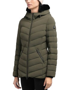���[�X�i�b�N�� ���f�B�[�X �A�E�^�[ �W���P�b�g�E�u���]�� �_�E�� Moose Knuckles Roselawn Shearling Trim Down Jacket Dark Olive �I���[�u