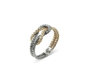 �W�����E�n�[�f�B�[ ���f�B�[�X �A�N�Z�T���[ �����O JOHN HARDY 14K Yellow Gold & Sterling Silver Love Knot Ring 3.6mm Silver/Gold �S�[���h