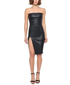 �G�[�G�X�o�C�f�B�[�G�t ���f�B�[�X �g�b�v�X �����s�[�X ���U�[ AS by DF Aura Stretch Leather Dress Black �u���b�N