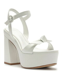 �A���N�T���h���o�[�h�}�� ���f�B�[�X �V���[�Y �T���_�� �v���b�g�t�H�[�� Alexandre Birman Women's Clarita Flare Platform Bridal Sandals Pearl/White �z���C�g