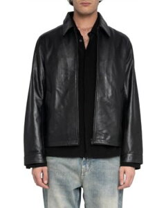 �U�f�B�O �G ���H���e�[�� �����Y �A�E�^�[ �W���P�b�g�E�u���]�� ���U�[ Zadig & Voltaire Loumy Leather Jacket Black �u���b�N