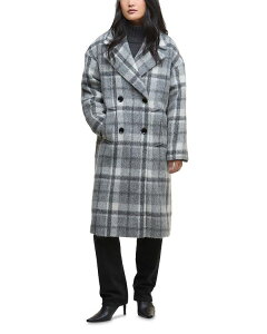�o�u�A�[ ���f�B�[�X �A�E�^�[ �R�[�g Barbour Beattie Double Breasted Coat Soft Grey Check/Onyx Tartan �O���[