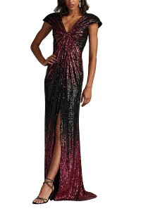 �^�_�V�V���[�W ���f�B�[�X �g�b�v�X �����s�[�X�p���R�[�� Tadashi Shoji Carysequin Gown Red ���b�h