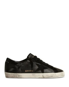 �S�[���f���O�[�X �����Y �V���[�Y �X�j�[�J�[ ���U�[ Golden Goose Men'super Star Nappa Leather Sneakers Black �u���b�N
