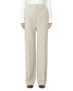 �}�b�N�X�}�[�� ���f�B�[�X �{�g���X �J�W���A���p���c �X�g���[�g Max Mara Studio Straight Leg Pants Beige �x�[�W��