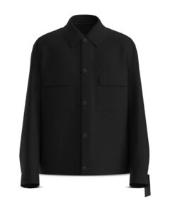 �t���[�S �����Y �A�E�^�[ �W���P�b�g�E�u���]�� �X�����t�B�b�g �V���c HUGO Juliano Slim Fit Shirt Jacket Black �u���b�N