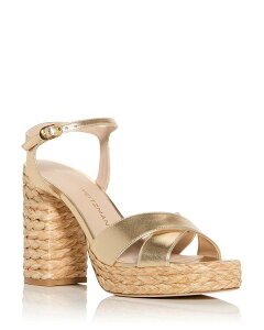 �X�`���A�[�g ���C�c�}�� ���f�B�[�X �V���[�Y �T���_�� �v���b�g�t�H�[�� Stuart Weitzman Women's Dayna Espadrille Platform Sandals Golden/Natural