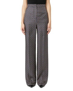 �}�b�N�X�}�[�� ���f�B�[�X �{�g���X �J�W���A���p���c �V���N Max Mara Studio Fauna Silk Pants Navy �l�C�r�[