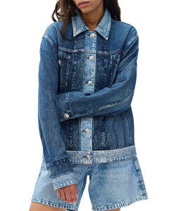 ���O�A���h�{�[�� ���f�B�[�X �A�E�^�[ �W���P�b�g�E�u���]�� �p�C�� rag & bone Miramar Combo Terry Oversized Trucker Jacket Dublin