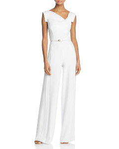 �u���b�N�n�� ���f�B�[�X �g�b�v�X �W�����v�X�[�c Black Halo Jackie Jumpsuit White �z���C�g