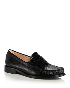 �X�`���A�[�g ���C�c�}�� ���f�B�[�X �V���[�Y �X���b�|���E���[�t�@�[ Stuart Weitzman Women's Lottiembossed Loafers Black �u���b�N