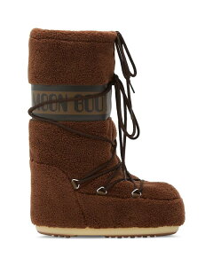 ���[���u�[�c ���f�B�[�X �V���[�Y �u�[�c�E���C���u�[�c �t���[�X Moon Boot Women's MB Icon Fleece Boots Brown �u���E��
