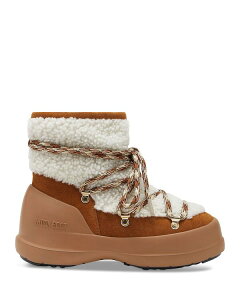 ���[���u�[�c ���f�B�[�X �V���[�Y �u�[�c�E���C���u�[�c Moon Boot Women's MB Luna Shearling Boots Whisky/Off White �I�t�z���C�g