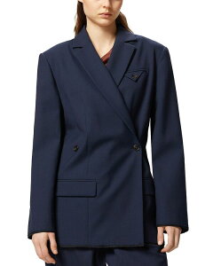 �s���R ���f�B�[�X �A�E�^�[ �W���P�b�g�E�u���]�� �E�[�� PINKO Wool Blendouble Breasted Jacket Gloomy Blue �u���[