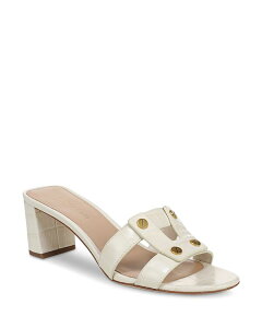 ���F���j�J �x�A�[�h ���f�B�[�X �V���[�Y �T���_�� Veronica Beard Women's Via Studded Slide Sandals Ecru �G�N����