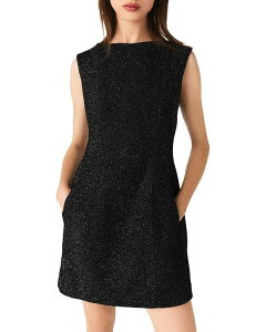 �}�[�W�� ���f�B�[�X �g�b�v�X �����s�[�X �~�j Maje Rhinestone Flared Mini Dress Black �u���b�N